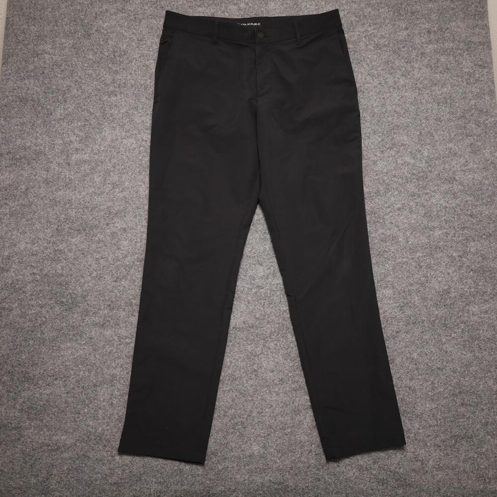 Banana Republic Pants Mens 34x32 Black Chino Regular Fit Straight Leg Casual